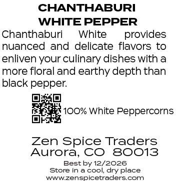 Chanthaburi White Pepper - Thailand
