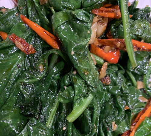 #TasteZen  Chinese Peppers and Spinach