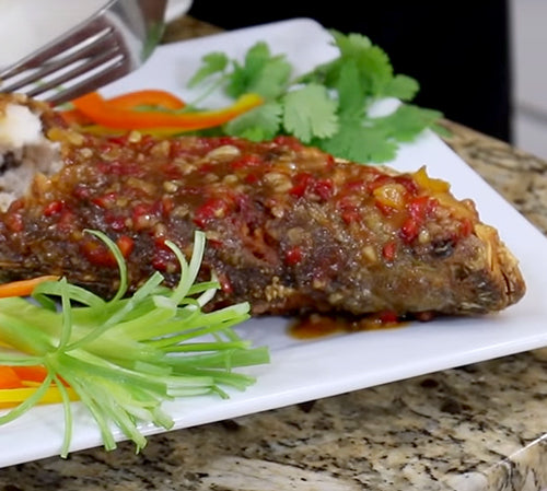 #TasteZen Crispy Fried Fish Thai Style