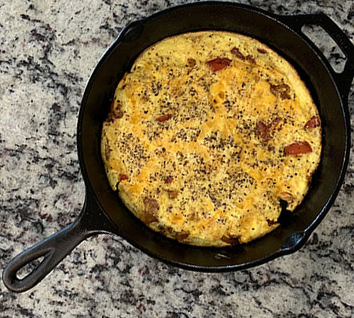 #TasteZen Red Pepper and Sweet Onion Frittata