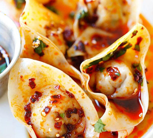 #TasteZen Sichuan Red Oil Wontons