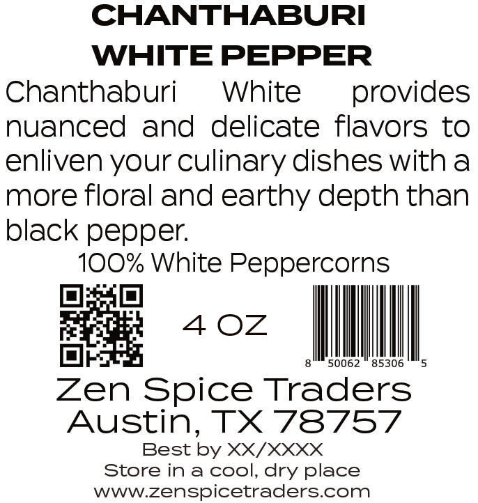 Chanthaburi White Pepper - Thailand