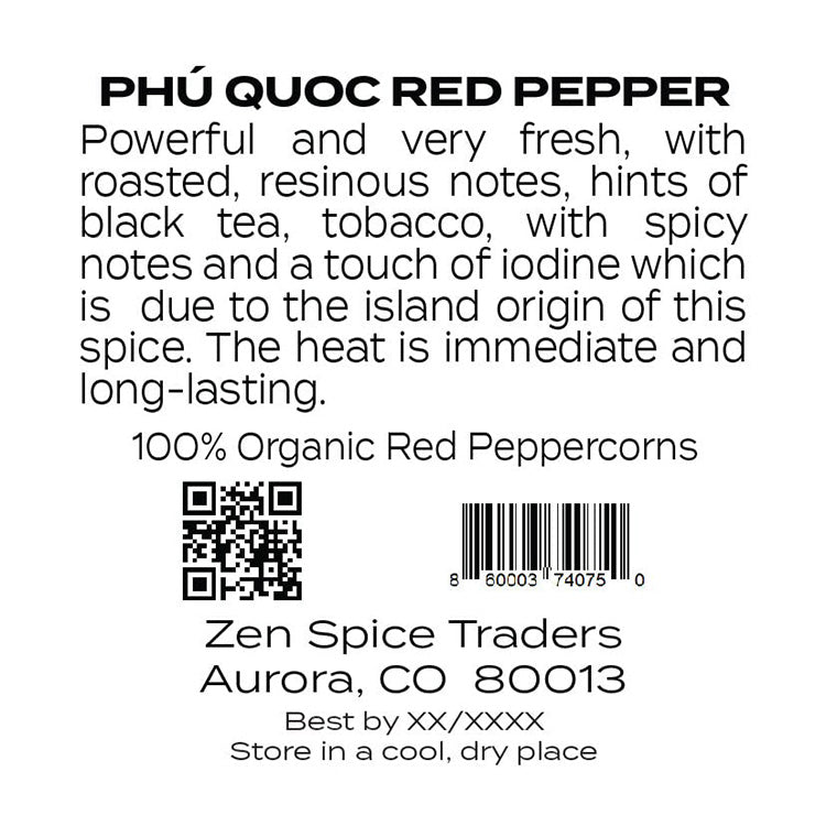 Organic Phú Quốc Red Peppercorns - Vietnam