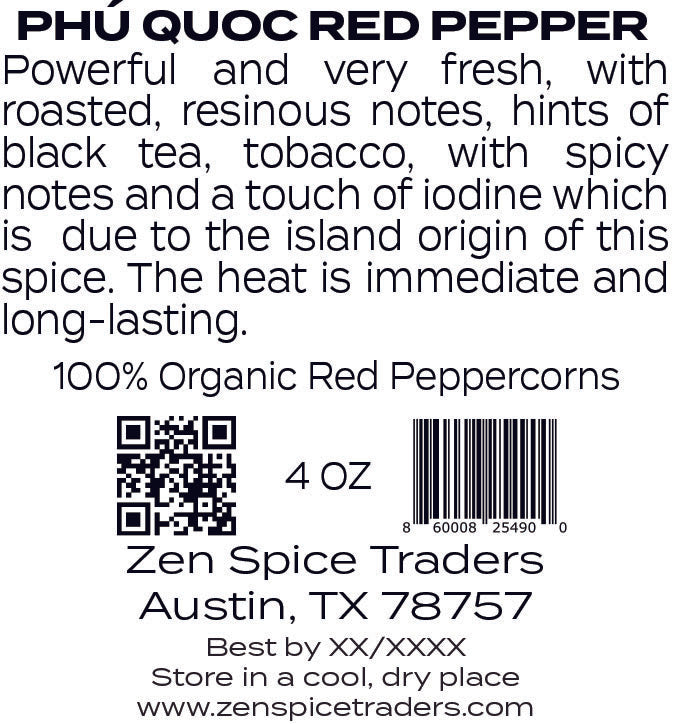 Organic Phú Quốc Red Peppercorns - Vietnam